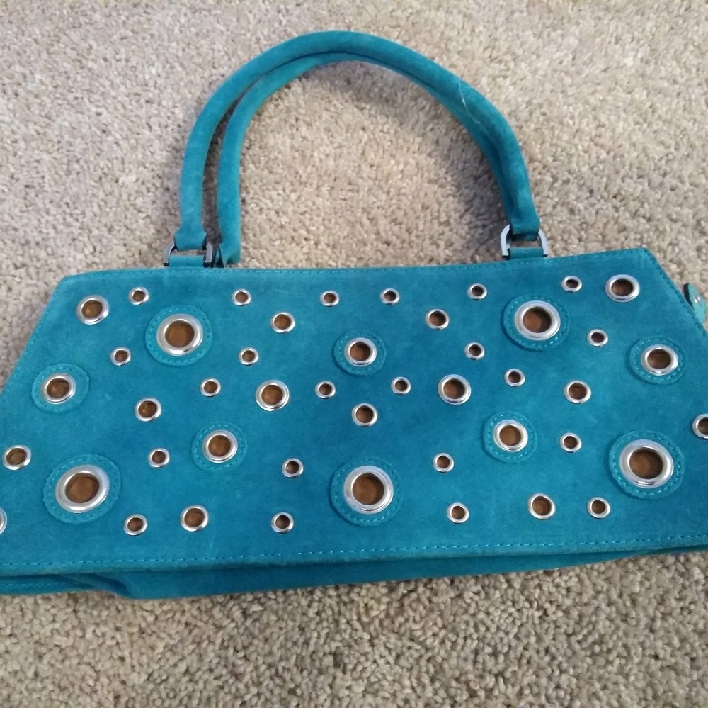 Blue handbag